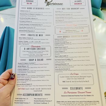 La Parisienne French Bistro - Menu - French Near Me - Dallas, Texas