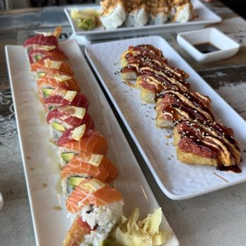Hachiko Sushi House - Spicy tuna crispy rice and moon light roll - Sushi Bars Near Me - Phoenix, Arizona Hachiko Sushi House - Spicy tuna crispy rice and moon light roll - Sushi Bars Near Me - Phoenix, Arizona