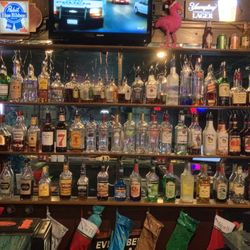 Backstreet Billiard & Sports Bar - Liquor wall
