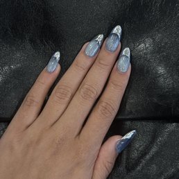 This place always gets it right $65 for gel x, cat eye and chrome French tip. Can't beat it This place always gets it right $65 for gel x, cat eye and chrome French tip. Can't beat it