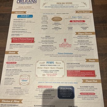 Orleans Seafood Kitchen - Menu - Seafood Near Me - Fulshear, Texas Orleans Seafood Kitchen - Menu - Seafood Near Me - Fulshear, Texas