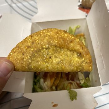 Jack in the Box - Mini taco from the Sauced & Loaded Tiny Tacos - Tacos Near Me - Chicago, Illinois Jack in the Box - Mini taco from the Sauced & Loaded Tiny Tacos - Tacos Near Me - Chicago, Illinois