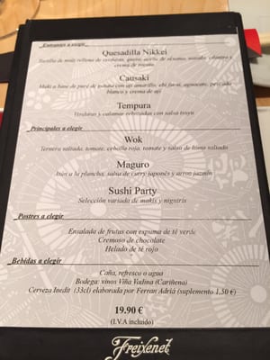 Menu photo 4 Uasabi Zaragoza, Z Menu photo 4 Uasabi Zaragoza, Z