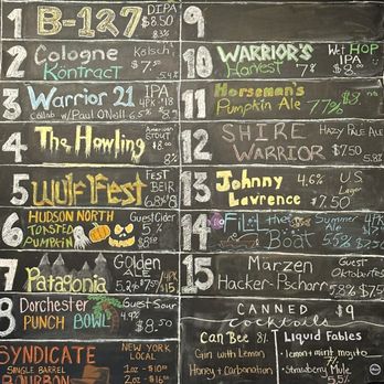 Wolf and Warrior Brewing - The menu (October 2023) - Breweries Near Me - White Plains, New York Wolf and Warrior Brewing - The menu (October 2023) - Breweries Near Me - White Plains, New York