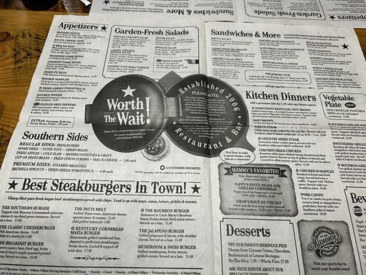 Menu photo 4 Mammy's Kitchen & Bar Bardstown, KY