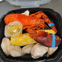 Waves Seafood - Whole lobster clam bake dinner special, $24.99