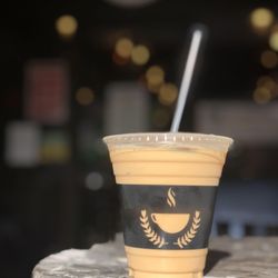 Dessert Oasis Coffee Roasters - Iced Hazelnut Latte