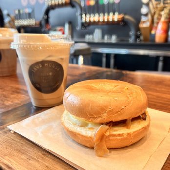 Java House - Bacon egg and cheese bagel - Coffee & Tea Near Me - Indianapolis, Indiana