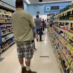 Walgreens - The line at the pharmacy. To help with this problem, they've shortened their hours. Eye roll.