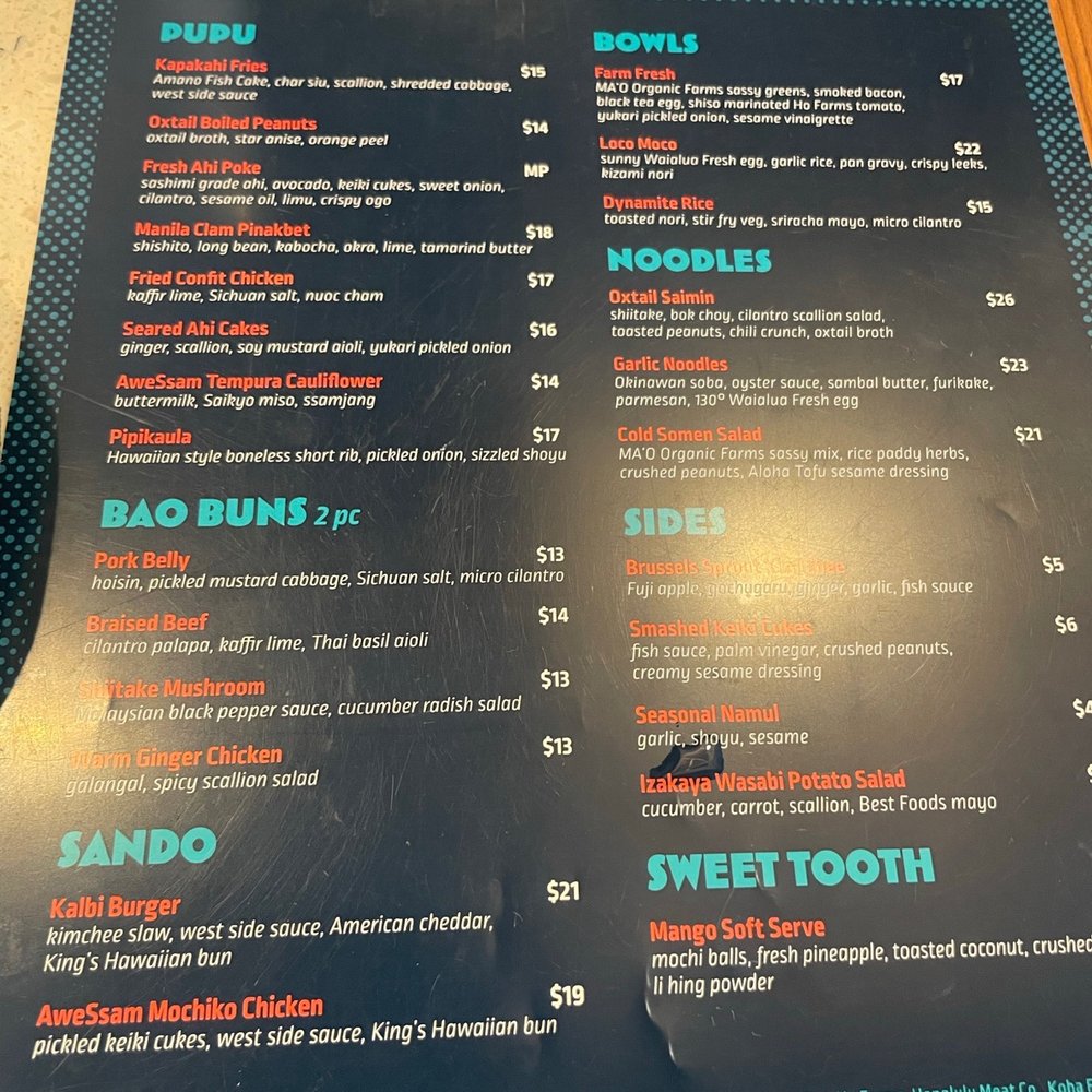 Piko Kitchen + Bar - Menu - Cocktail Bars Near Me - Honolulu, Hawaii Piko Kitchen + Bar - Menu - Cocktail Bars Near Me - Honolulu, Hawaii