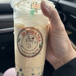 Vietnamese coffee latte with honey cooked boba Vietnamese coffee latte with honey cooked boba