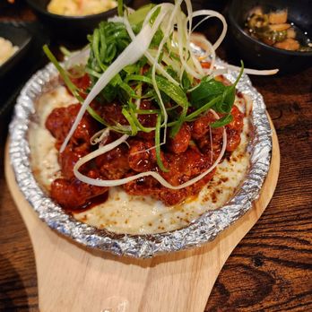 K-Street - Sweet and spicy chicken on a bed of melted cheese! - Korean Near Me - Glendale, California K-Street - Sweet and spicy chicken on a bed of melted cheese! - Korean Near Me - Glendale, California