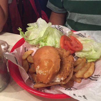 Fuddruckers - Chicken crispy sandwich - American Near Me - Doral, Florida Fuddruckers - Chicken crispy sandwich - American Near Me - Doral, Florida