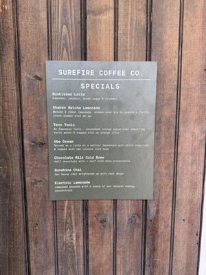 Menu photo 2 Surefire Coffee Nashville, TN