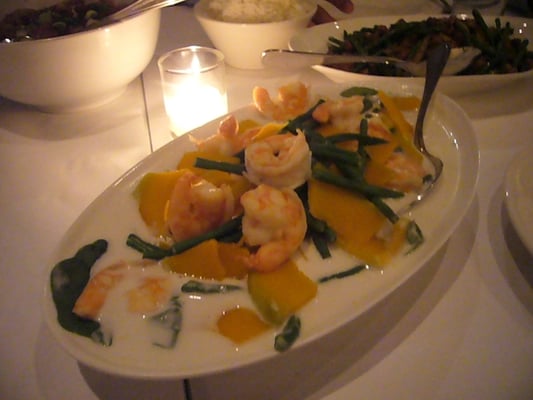 Photo of Palencia - San Francisco, CA, US. Guinitaang Kalabasa at Hipon (Kabocha Squash and Shrimp simmered in Coconut Milk)