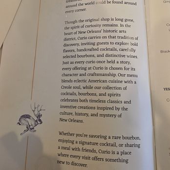 Curio Bistro - Cajun/Creole Near Me - New Orleans, Louisiana