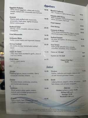 Menu photo 1 IL Gabbiano New Haven, CT
