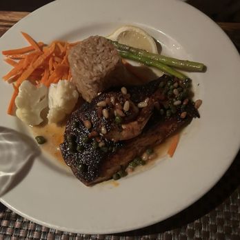 Austria Hof Restaurant - Salmon Dinner - German Near Me - Mammoth Lakes, California