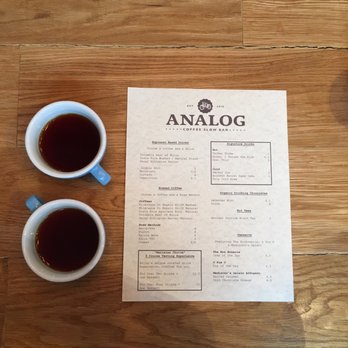 Analog Coffee Bar - EVERYTHING on this menu sounds delicious - Coffee & Tea Near Me - Newport, Kentucky Analog Coffee Bar - EVERYTHING on this menu sounds delicious - Coffee & Tea Near Me - Newport, Kentucky