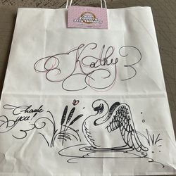 Swan Laundry Drycleaning - The cute hand drawn artwork!