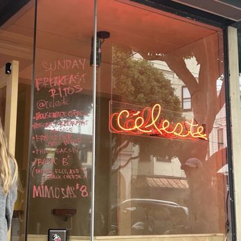 Céleste - Breakfast burrito menu - Wine Bars Near Me - San Francisco, California