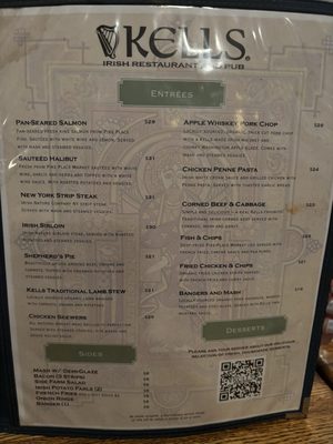 Menu photo 2 Kells Irish Restaurant & Bar Seattle, WA