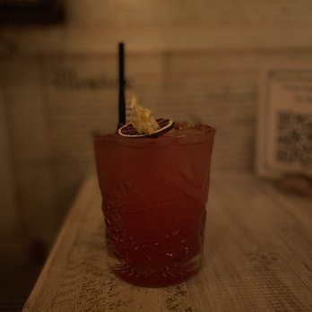 &Bar - a red drink with a spoon in it - Speakeasies Near Me - San Diego, California &Bar - a red drink with a spoon in it - Speakeasies Near Me - San Diego, California