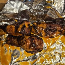 Marco's Pizza - Burnt wings. Tried them but definitely tasted burnt.