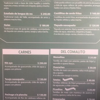 Tierra del Sol - Menu: - Oaxacan Near Me - Oaxaca, OAX Tierra del Sol - Menu: - Oaxacan Near Me - Oaxaca, OAX