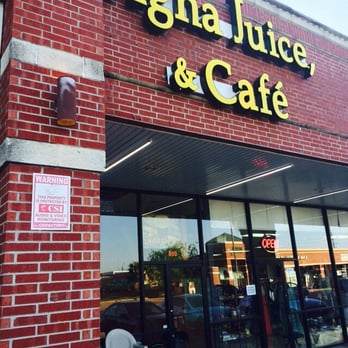 Agha juice And Cafe - Sign and chairs if you want to sit around and chill out. - Cafes Near Me - Sugar Land, Texas Agha juice And Cafe - Sign and chairs if you want to sit around and chill out. - Cafes Near Me - Sugar Land, Texas