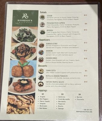 Menu photo 3 Rodrigo's Craft Pizza Jacksonville, FL