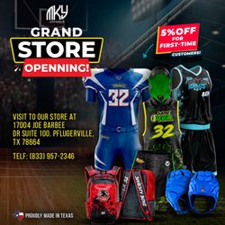 MKY Apparels - Grand Opening Alert!  We are excited to announce the grand opening of our brand-new store in Austin, Texas!