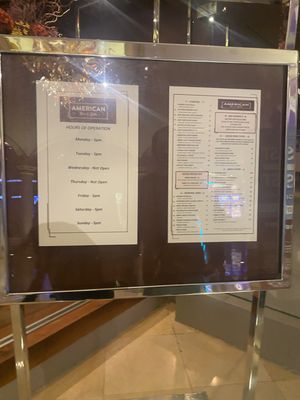 Menu photo 2 American Bar & Grille Atlantic City, NJ