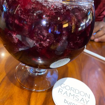 Gordon Ramsay Burger Las Vegas - Sangria fishbowl - Burgers Near Me - Las Vegas, Nevada