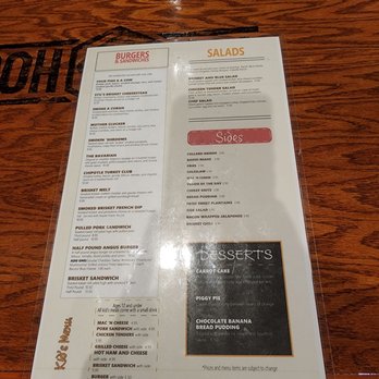 Top Hog BBQ - Back of menu - Barbeque Near Me - Gainesville, Florida
