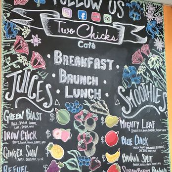 Two Chicks Café - CBD - Smoothie Board! - Breakfast & Brunch Near Me - New Orleans, Louisiana