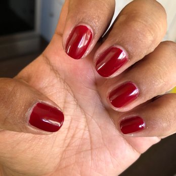 Redondo 7 Nails - You can see how unevenly they were painted, and how much of my nail you can see. - Nail Salons Near Me - Long Beach, California