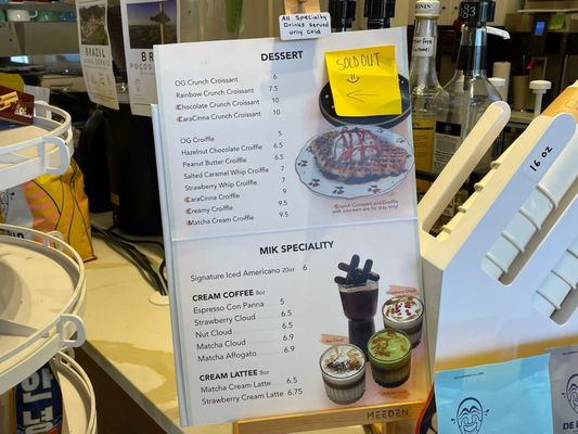 Menu photo 2 MIK coffee&shop Calgary, AB Menu photo 2 MIK coffee&shop Calgary, AB