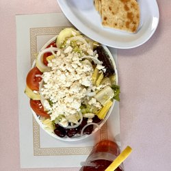 The Athenian Cafe - Small Greek Salad at the Athenian Cafe