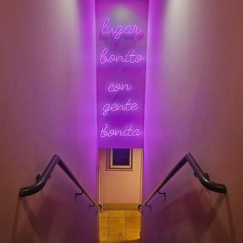 La Patroncita - 1/31/2025 - The sign on the way to the bathroom translates to 'beautiful place with beautiful people'. - Mexican Near Me - Portland, Oregon