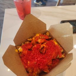 Hot cheeto fries were great. Hot cheeto fries were great.