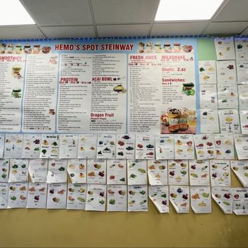 Hemo's Spot Juice Bar And Cafe - Menu - Juice Bars & Smoothies Near Me - Astoria, New York Hemo's Spot Juice Bar And Cafe - Menu - Juice Bars & Smoothies Near Me - Astoria, New York
