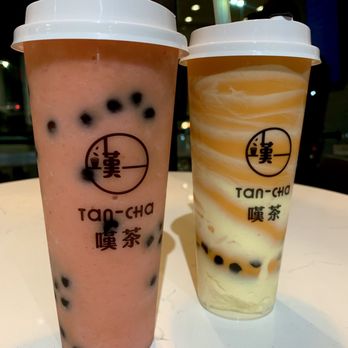 Tan-Cha - Strawberry smoothie and Thai tea Brulee - Bubble Tea Near Me - Doraville, Georgia Tan-Cha - Strawberry smoothie and Thai tea Brulee - Bubble Tea Near Me - Doraville, Georgia