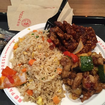Panda Express - Rice, Kung Pao chicken and Beijing beef - Chinese Near Me - New York, New York