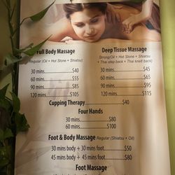 7 Massage - Service Menu