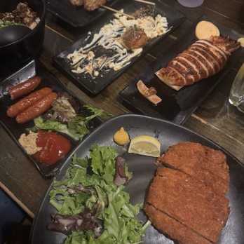 Hachi - skewers, grilled squid, kurobata sausage, chicken katsu - Japanese Near Me - Las Vegas, Nevada
