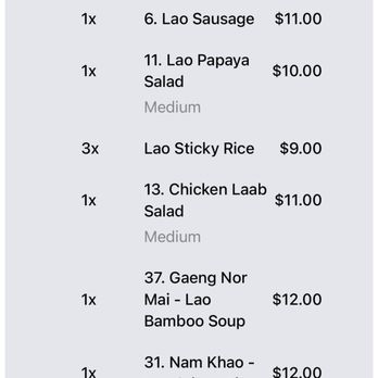 Ahan Lao - What we ordered - Laotian Near Me - Chula Vista, California Ahan Lao - What we ordered - Laotian Near Me - Chula Vista, California