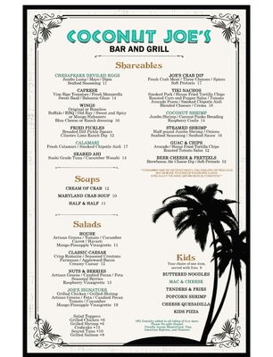 Menu photo 4 Coconut Joe’s Bar & Grill Edgewater, MD Menu photo 4 Coconut Joe’s Bar & Grill Edgewater, MD