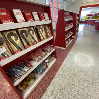 Buffetts Candies - Buffett's chocolate bars, iconic candy cane in chocolate, sugar crystals, and chocolate coins - Candy Stores Near Me - Albuquerque, New Mexico