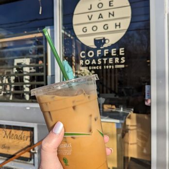 Joe Van Gogh - First time at this location! Maple cinnamon oat latte - lifewithhanny - Coffee & Tea Near Me - Durham, North Carolina